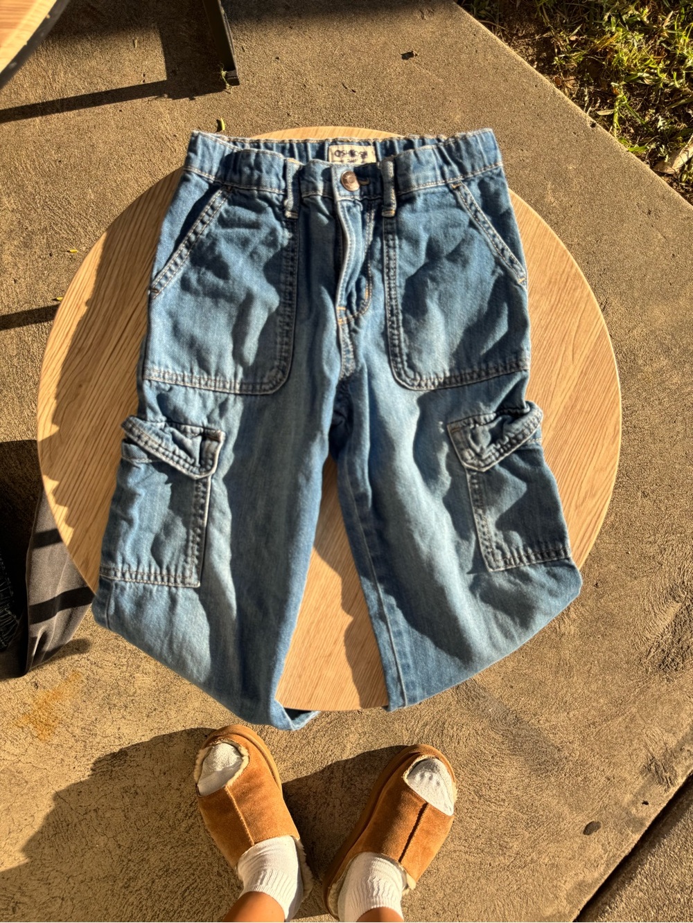 OshKosh B'gosh Light Blue Relaxed Cargo Denim Jeans
